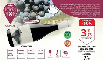 Alcampo Paisajes Urbanos Crianza 2017 oferta