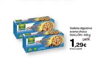 Dialprix Galleta Digestive Avena Choco Gullón oferta