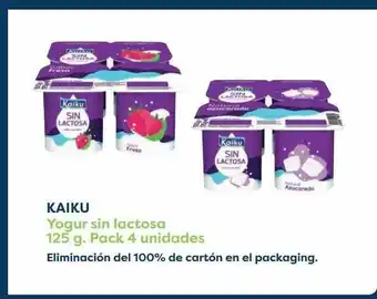 Carrefour Kaiku Yogur Sin Lactosa Pack 4 Unidades oferta