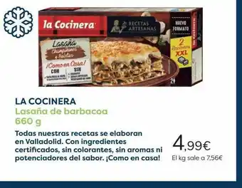 Carrefour La Cocinera Lasaña De Barbacoa 660g oferta
