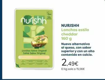 Carrefour Nurishh Lonchas Estilo Cheddar 160g oferta