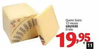 Alimerka Queso Suizo 12 Meses Gruyere oferta