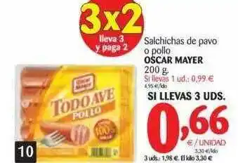 Alimerka Salchichas De Pavo O Pollo Oscar Mayer 200g oferta