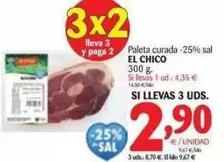 Alimerka Paleta Curada -25% Sal El Chico 300g oferta