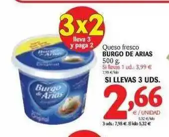 Alimerka Queso Fresco Burgo De Arias 500g oferta
