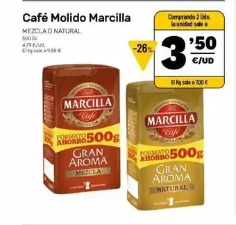 AhorraMas Café Molido Marcilla 500gr oferta