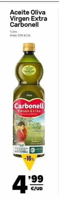 AhorraMas Aceite Oliva Virgen Extra Carbonell 1litro oferta