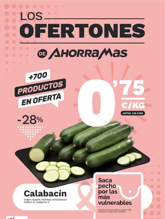 AhorraMas Calabacín oferta