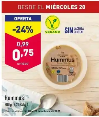 ALDI Hummus 200g oferta