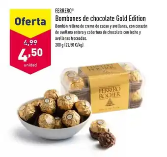 ALDI Ferrero Bombones de chocolate Gold Edition 200g oferta