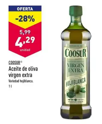 ALDI Coosur Aceite de oliva virgen extra 1l oferta