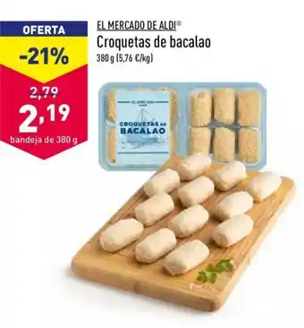 ALDI El Mercadi De Aldi Croquetas de bacalao 380g oferta