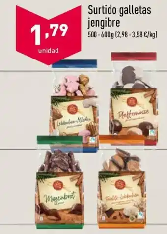ALDI Surtido galletas jengibre 500-600g oferta