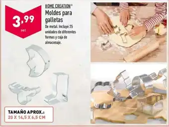 ALDI Home Creation Moldes para galletas oferta