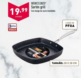 ALDI Infinity Chefs Sartén grill oferta