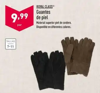 ALDI Royal Class Guantes de piel oferta