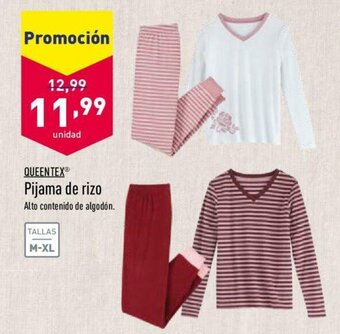 ALDI Queentex Pijama de rizo oferta