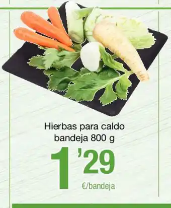 SPAR Hierbas para caldo bandeja 800g oferta