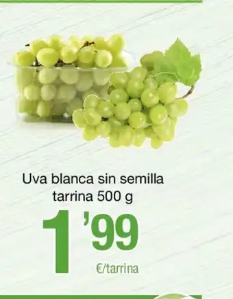 SPAR Uva blanca sin semilla tarrina 500g oferta