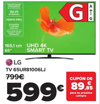 Carrefour LG TV 65UR81006LJ oferta