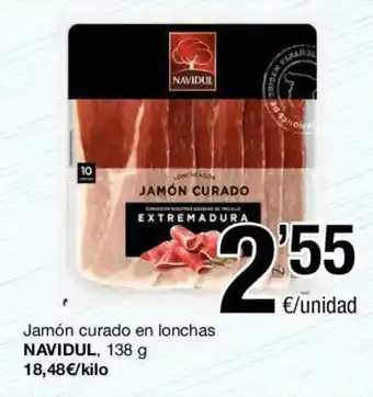 SPAR Navidul Jamón curado en lonchas, 138 g oferta
