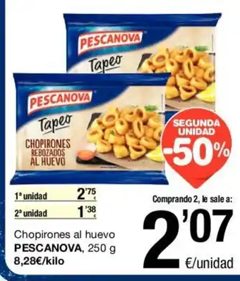 SPAR Pescanova Chopirones al huevo, 250g oferta
