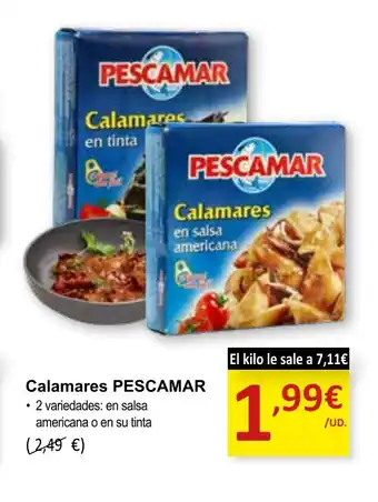 SPAR Calamares PESCAMAR oferta