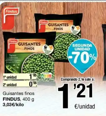 SPAR Findus Guisantes finos, 400g oferta