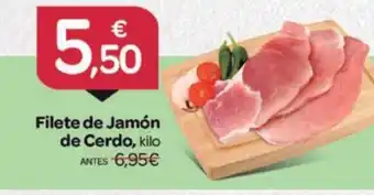 Supermercados El Jamón Filete de Jamón de Cerdo oferta