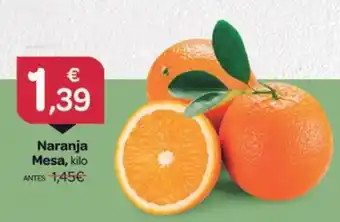 Supermercados El Jamón Naranja Mesa, oferta