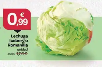 Supermercados El Jamón Lechuga Iceberg o Romanilla oferta