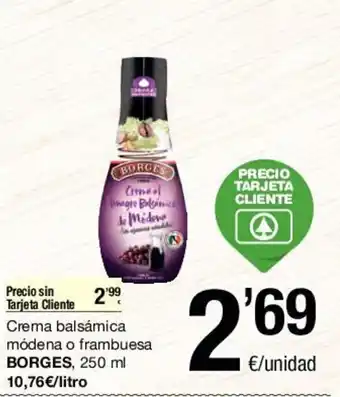 SPAR Borges Crema balsámica móderna o frambuesa, 250 ml oferta
