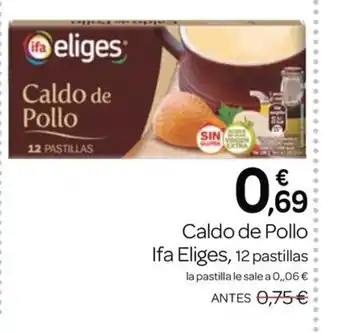 Supermercados El Jamón Caldo de Pollo oferta