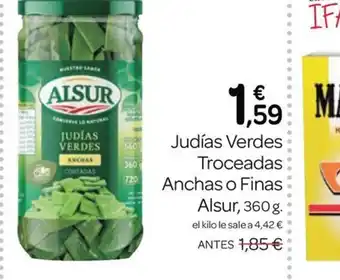 Supermercados El Jamón Judías Verdes Troceadas oferta