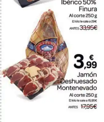 Supermercados El Jamón Jamón Deshuesado Montenevado oferta
