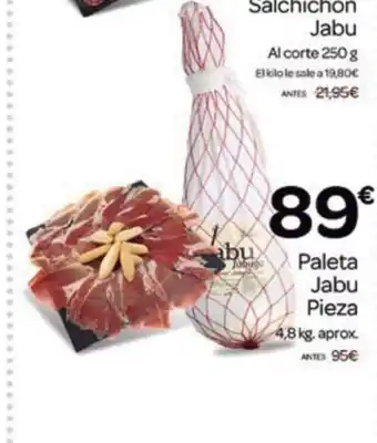 Supermercados El Jamón Paleta Jabu Pieza oferta