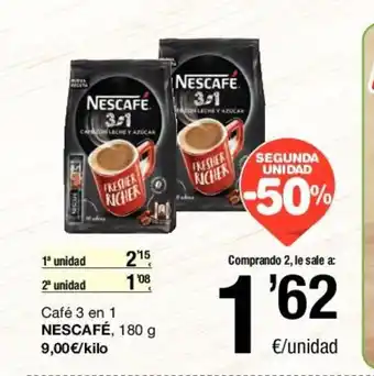 SPAR Nescafe Cafe 3 en 1, 180g oferta