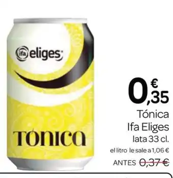 Supermercados El Jamón Tónica Ifa Eliges lata 33 cl. oferta