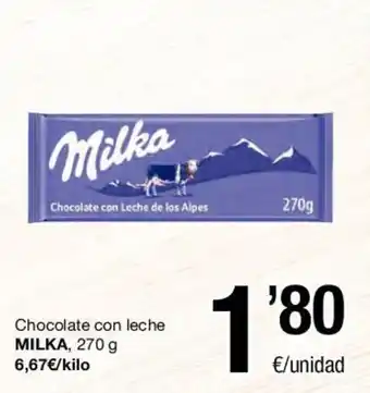 SPAR Milka, Chocolate con leche 270g oferta