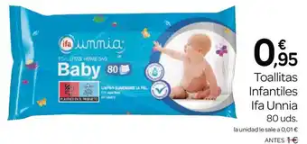 Supermercados El Jamón Toallitas Infantiles Ifa Unnia oferta