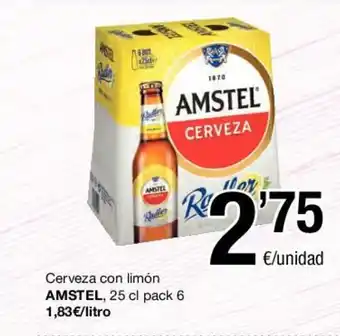 SPAR Amstel Cerveza con limón, 25 cl pack 6 oferta
