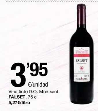 SPAR Falset Vino tinto D.O. Montsant, 75 cl oferta