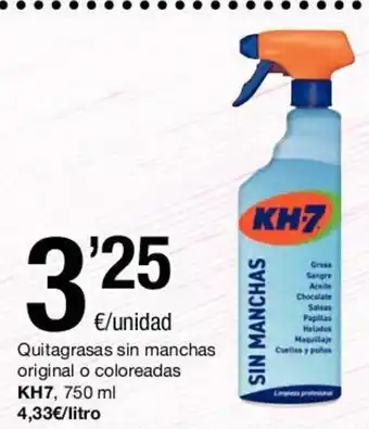 SPAR KH7 Quitagrasas sin manchas original o coloreadas, 750 ml oferta