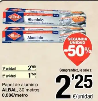 SPAR Albal Papel de aluminio, 30 metros oferta