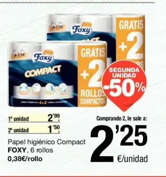 SPAR Foxy, 6 rollos oferta