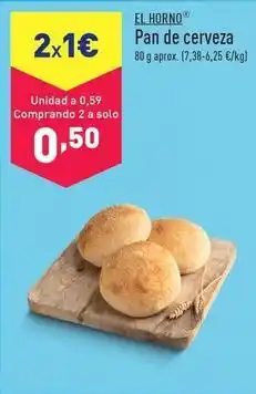 ALDI El horno - pan de cerveza oferta