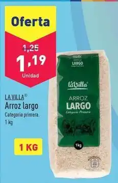 ALDI La villa - arroz largo oferta