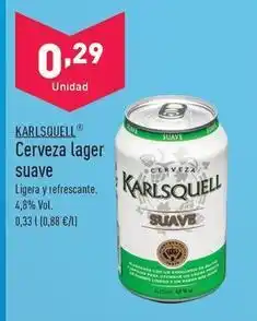 ALDI Karlsquell - cerveza lager suave oferta