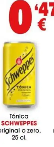 TOP Cash & Carry Tónica SCHWEPPES original o zero, 25 cl. oferta