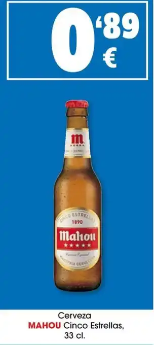 TOP Cash & Carry Cerveza MAHOU Cinco Estrellas, 33 cl. oferta